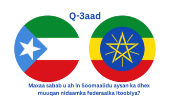 Maxaa sabab u ah in Soomaalidu aysan ka dhex muuqan nidaamka federaalka Itoobiya?
