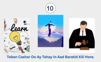 Toban Cashar Oo Ay Tahay In Aad Baratid Xili Hore.